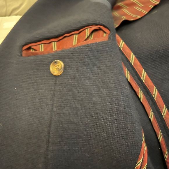 NWOT Brooks Brothers Navy Blue 100% Merino Wool Blazer Size S - Picture 16 of 16